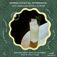 Spring Cocktail Afternoon with Applewood Distillery & OKAR